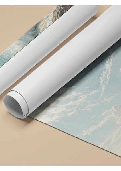 Çerçevesiz Poster, Dalgalar ve Kaya Sahil Manzarası, Salon Dekoru Poster No: 113833 fırsatları