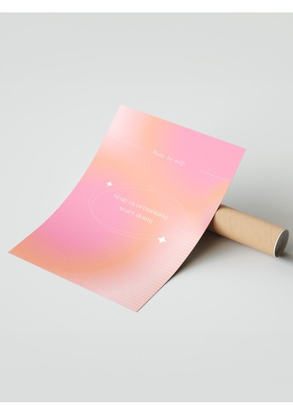 Çerçevesiz Poster, Pembe Tipografik Motivasyon, Ofis Dekoru Poster No: 113863 modelleri