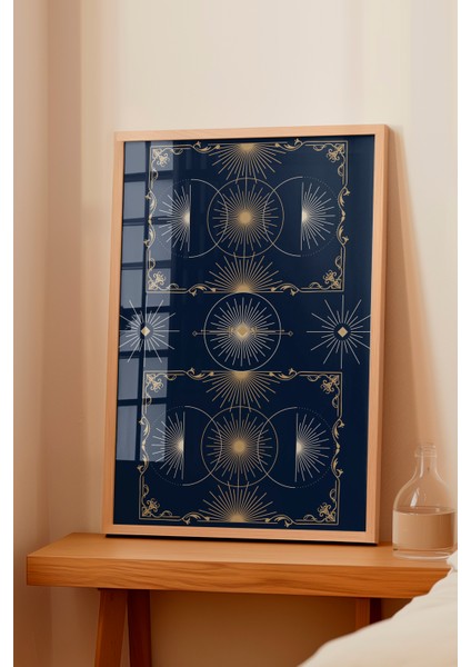 Ahşap Çerçeveli Tablo, Gökyüzü Geometrisi, Ofis Dekoru Poster No: 113881 fiyatları