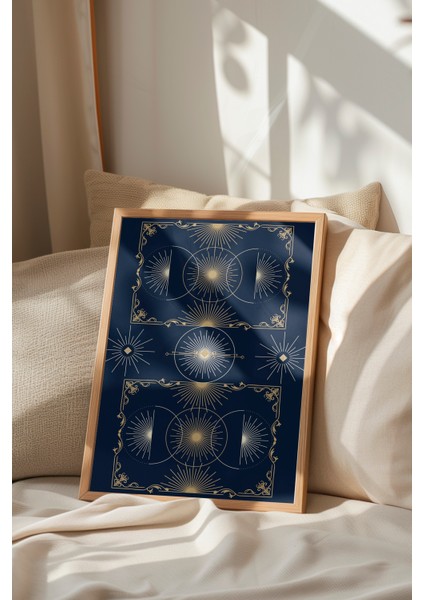 Ahşap Çerçeveli Tablo, Gökyüzü Geometrisi, Ofis Dekoru Poster No: 113881 indirimleri