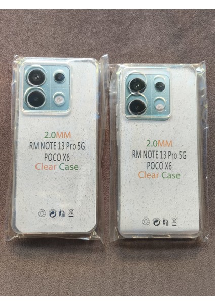 Xiaomi Redmi Note 13 Pro 5g Poco X6 Uyumlu Şeffaf Simli Silikon Kılıf modelleri