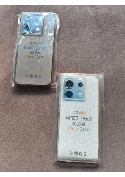 Xiaomi Redmi Note 13 Pro 5g Poco X6 Uyumlu Şeffaf Simli Silikon Kılıf
