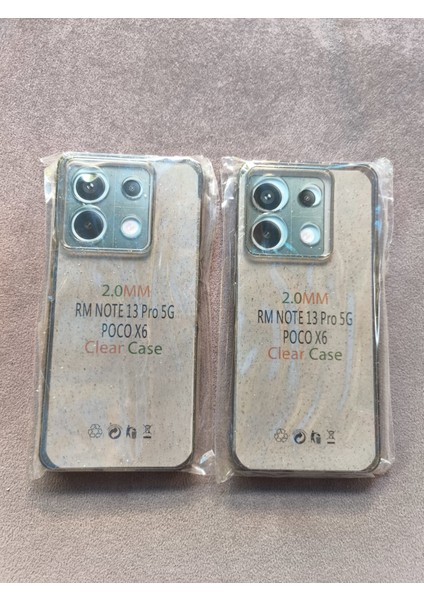 Xiaomi Redmi Note 13 Pro 5g Poco X6 Uyumlu Şeffaf Simli Silikon Kılıf