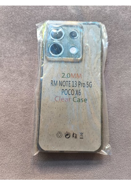Xiaomi Redmi Note 13 Pro 5g Poco X6 Uyumlu Şeffaf Simli Silikon Kılıf modelleri
