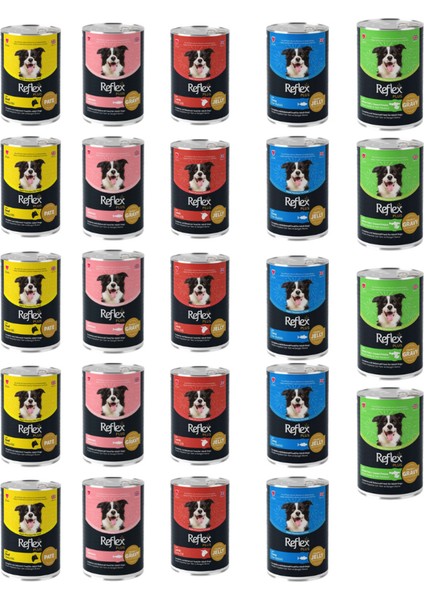 Plus Karışık Köpek Konservesi Yaş Mama 400 gr x 24 Adet