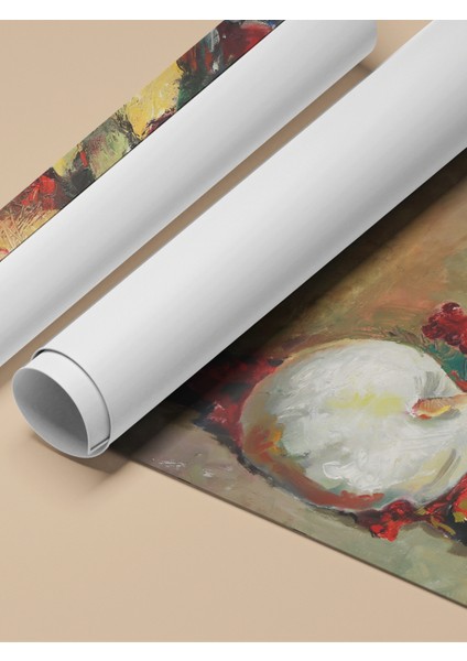 Çerçevesiz Poster, Portakallı Natürmort, Mutfak Dekoru Poster No: 113527 fırsatları