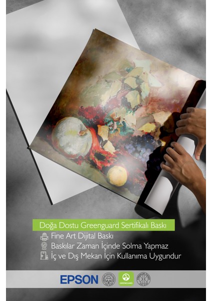 Çerçevesiz Poster, Portakallı Natürmort, Mutfak Dekoru Poster No: 113527