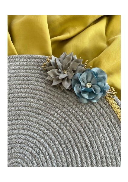 Decohandy 39CM Çiçekli Jüt Örme Supla Amerikan Servis modelleri