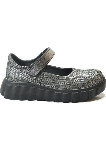 262 Hakiki Deri Cırtlı Ortopedik Kız Çocuk Okul Babet Ayakkabı