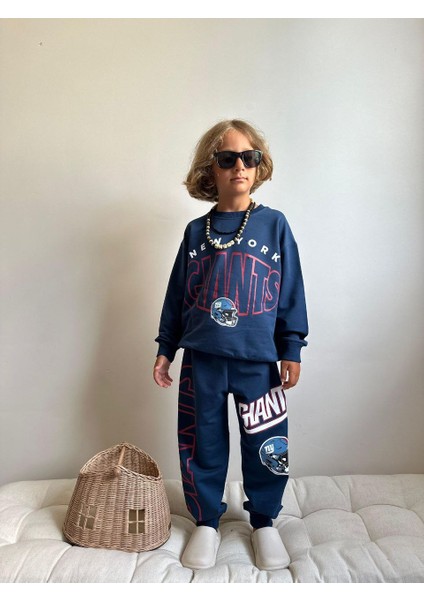 New York Sweatshirt-Eşofman Altı Mevsimlik Erkek Çocuk Takım modelleri