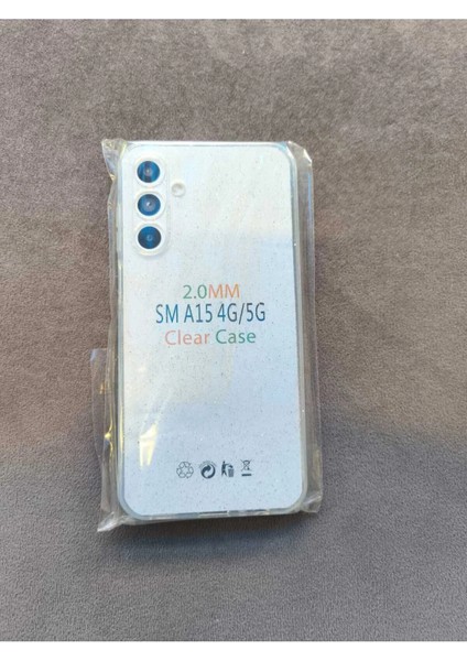 A15 4g/5g Uyumlu Şeffaf Simli Silikon Kılıf