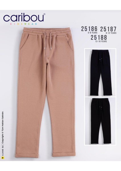 Erkek Çocuk Beli Lastikli Dublepaça Jogger Pantolon modelleri