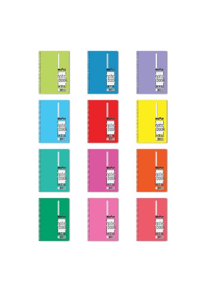 A4 60 Yaprak / 1 Konu Dazzle Spiralli Pp Kapak Defter