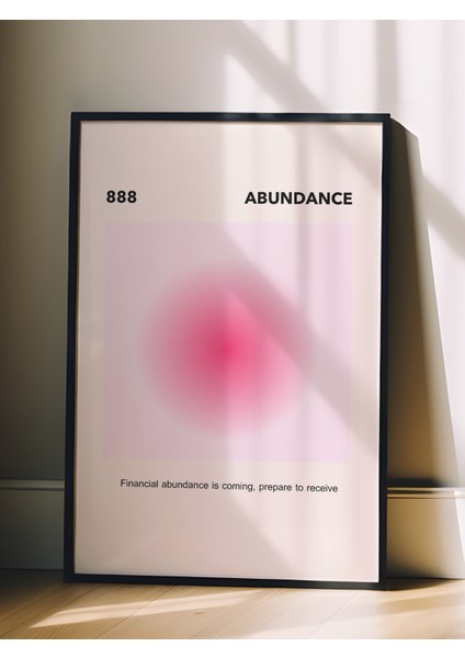 Siyah Çerçeveli Tablo, 888 Abundance Şanslı Sayılar, Çalışma Odası Dekoru Poster No: 114248 fiyatları