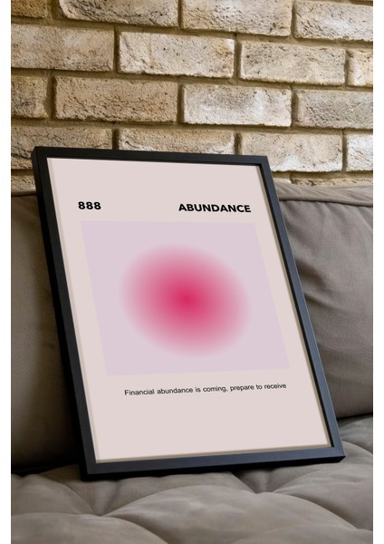Siyah Çerçeveli Tablo, 888 Abundance Şanslı Sayılar, Çalışma Odası Dekoru Poster No: 114248 indirimleri