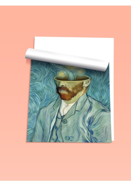 Çerçevesiz Poster, Yıldızlı Gece Soyut Yorumu, Ofis Dekoru Poster No: 113565 fiyatları