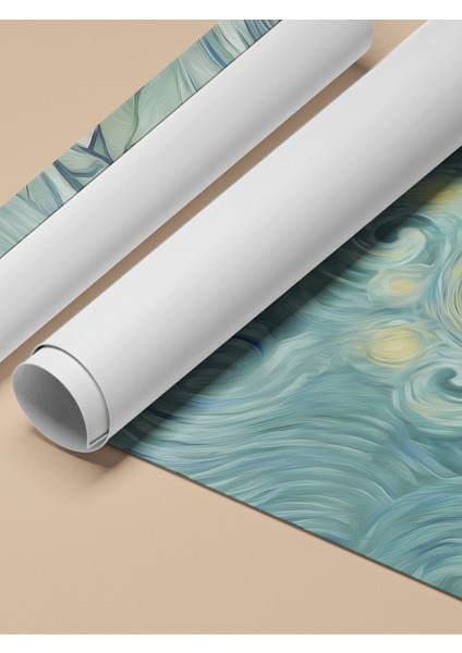 Çerçevesiz Poster, Yıldızlı Gece Soyut Yorumu, Ofis Dekoru Poster No: 113565 fırsatları