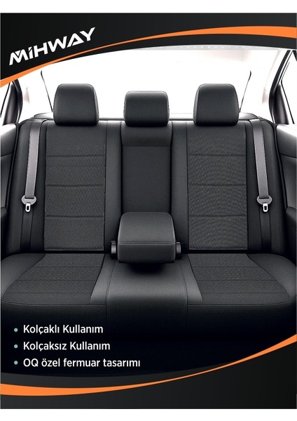 Alfa Romeo 75 Oto Koltuk Kılıfı Ön Arka Tam Set Mihway Procyon Serisi
