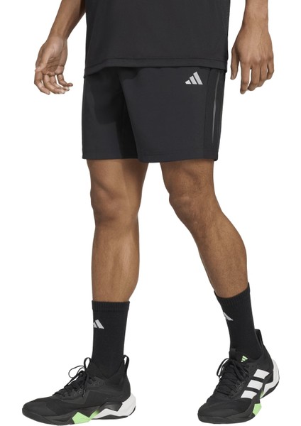 Adi̇das Tech App Gfxsho Erkek Siyah Koşu Şortu