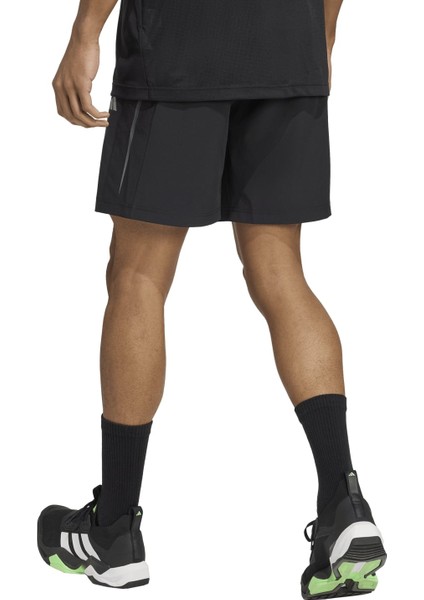 Adi̇das Tech App Gfxsho Erkek Siyah Koşu Şortu