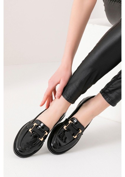 Siena Kadın Siyah Makosen Casual Loafer Günlük Ayakkabı modelleri
