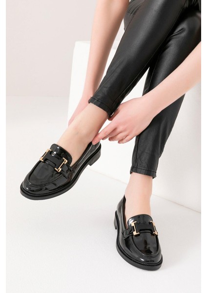 Siena Kadın Siyah Makosen Casual Loafer Günlük Ayakkabı fırsatları