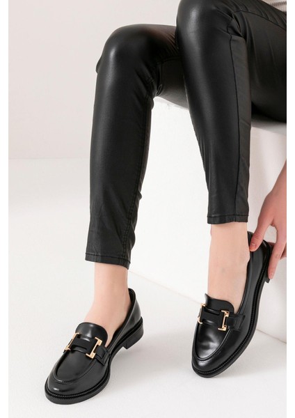 Siena Kadın Siyah Makosen Casual Loafer Günlük Ayakkabı indirimleri