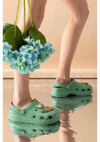 Kadın Eva Taşlı Yüksek Ölçek Kaymaz Taban Günlük Plaj Deniz Havuz Banyo Aşçı Hemşire Doktor Terliği fiyatları