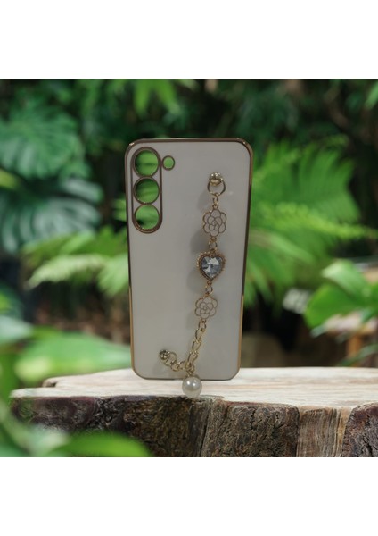 Samsung S23 Plus Zincirli Taşlı Silikon Telefon Kılıfı fiyatları