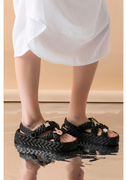 Kadın Eva Taşlı Yüksek Ölçekli Kaymaz Taban Günlük Plaj Deniz Havuz Banyo Ev Terliği fiyatları