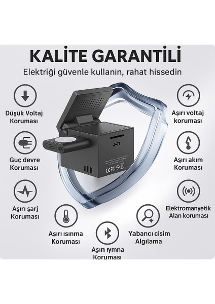 Manyetik Kablosuz 3’ü 1 Arada Şarj Istasyonu 15W Hızlı Şarj, Telefon, Kulaklık ve Akıllı Saat Uyumlu fırsatları