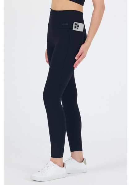 Gloria Uzun Siyah Bambu ve Organik Pamuk Tayt