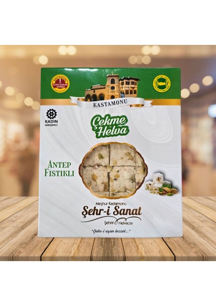 Şehri Sanat Çekme Helva Antep Fıstıklı Vakumlu Paket 100 gr