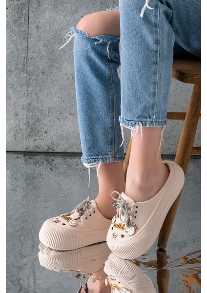 Kadın Eva Taşlı Yüksek Ölçekli Kaymaz Taban Günlük Plaj Deniz Havuz Banyo Ev Terliği fiyatları