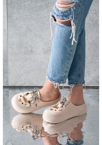 Kadın Eva Taşlı Yüksek Ölçekli Kaymaz Taban Günlük Plaj Deniz Havuz Banyo Ev Terliği fırsatları