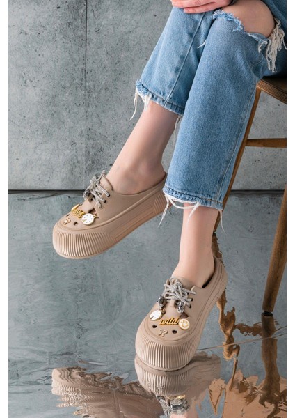 Kadın Eva Taşlı Yüksek Ölçekli Kaymaz Taban Günlük Plaj Deniz Havuz Banyo Ev Terliği fırsatları