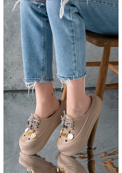 Kadın Eva Taşlı Yüksek Ölçekli Kaymaz Taban Günlük Plaj Deniz Havuz Banyo Ev Terliği indirimleri