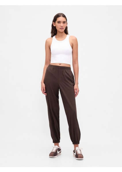 Kadın Kahverengi Gapfit Tech High Rise Jogger Eşofman Altı