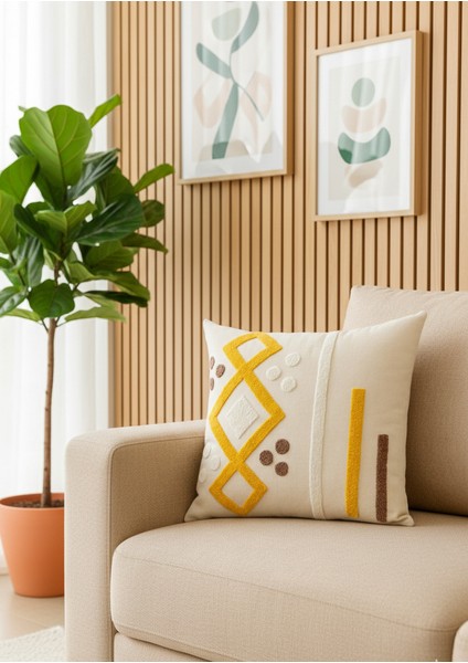 Bohem Punch Nakışlı Kırlent Kılıfı -43X43 cm fiyatları