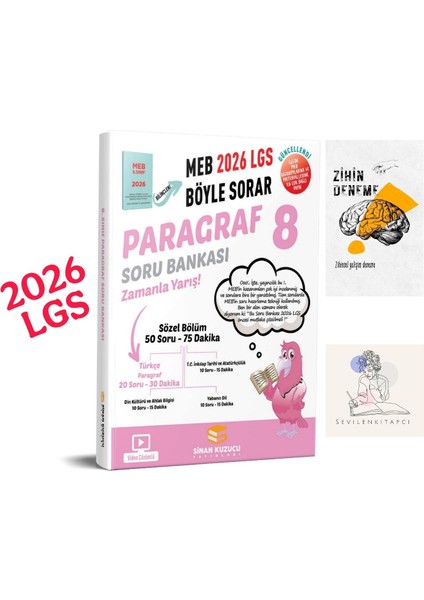 Sinan Kuzucu Lgs Paragraf 2026 Meb Böyle Sorar Soru BANKASI+ZİHİNDENEME+KAD116