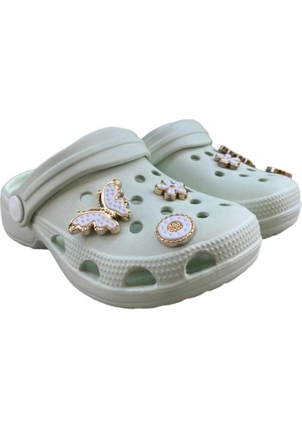 Kız Çocuk Eva Ayıcık Figürlü Zincirli Plaj Deniz Kreş Tatil Bahçe Günlük Kullanım Sandalet-Terlik