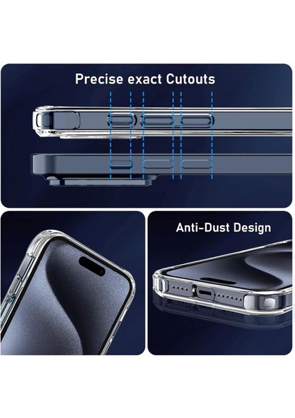 15 Pro Şeffaf Kılıf + Ekran Koruyucu + Kamera Lens Koruyucu fiyatları
