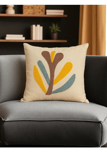 Bohem Punch Nakışlı Kırlent Kılıfı -43X43 cm indirimleri