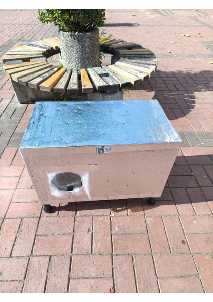 Kedi Evi Kedi Yuvası Kedi Barınağı Dış Mekan Su ve Soğuk %100 Korunaklı 70X36X40 cm fırsatları