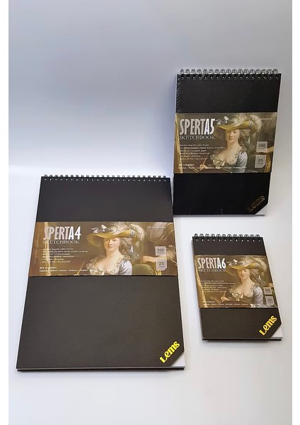 Sperta Set A6 A5 A4 Sketchbook 300 gr 50 Sayfa 25 Yaprak Sert Kapak Eskiz Defteri fiyatları