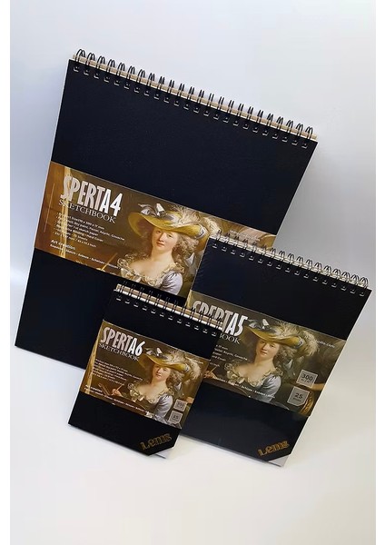 Sperta Set A6 A5 A4 Sketchbook 300 gr 50 Sayfa 25 Yaprak Sert Kapak Eskiz Defteri modelleri
