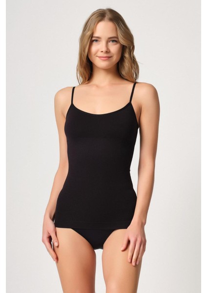 Siyah Mı Emay 5020 Ince Askılı Atlet Korse