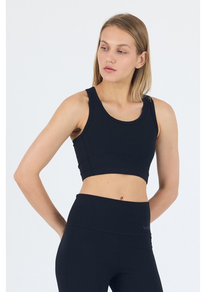 Diana Kalın Askılı Halter Siyah Bambu ve Organik Pamuk Bra Bralet modelleri