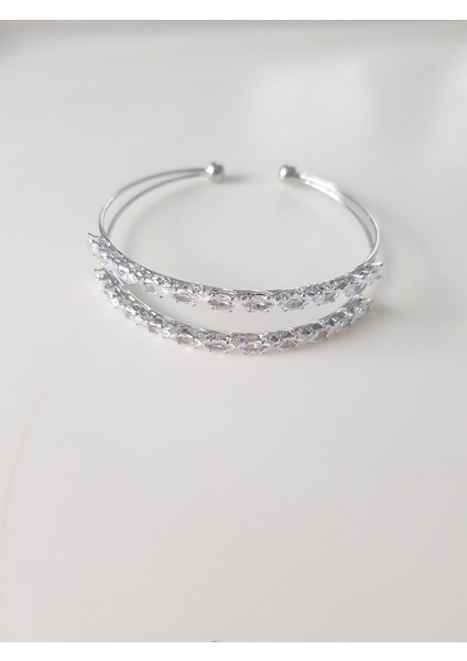 Zirkon Taşlı Iki Sıralı Su Yolu Bileklik fiyatları