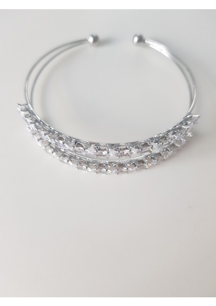 Zirkon Taşlı Iki Sıralı Su Yolu Bileklik fırsatları